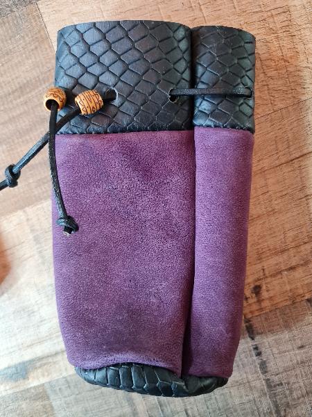 Dice Bag - Handmade - Leather/Suede