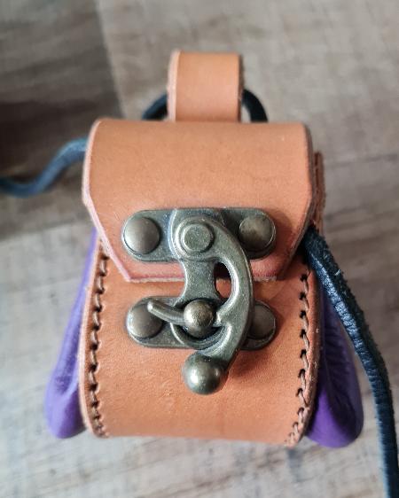 Dice Bag - Handmade - Leather pouch