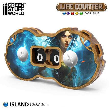 Life counter - Greenstuff World - Double life counters - Island