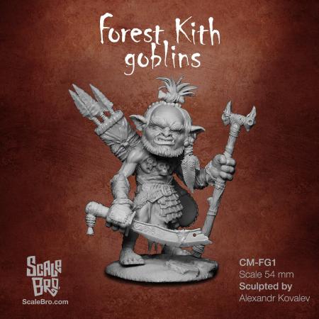 Forest Kith Goblins - Evil Chief 54mm