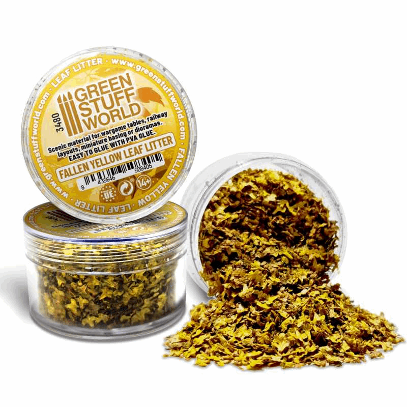 Greenstuff World Leaf Litter Fallen Yellow