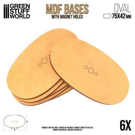 bases-MDF Bases - AOS Oval 75x42mm