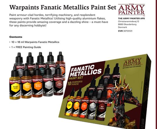 Army Painter Warpaints Fanatic Metallic Paint Set