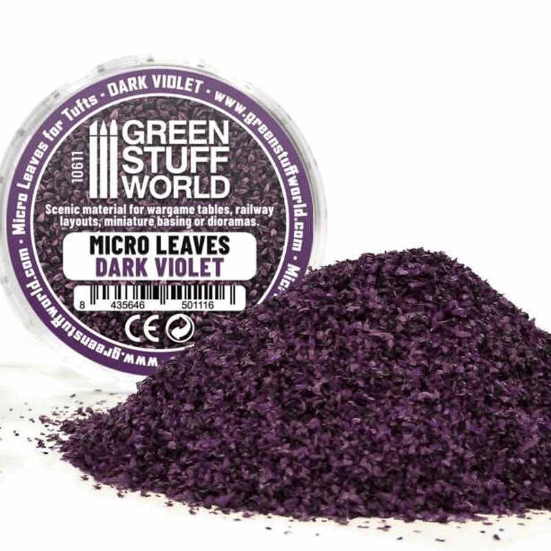 Greenstuff World Micro Leaves Dark Violet