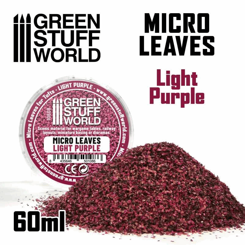 Green Stuff World Micro Leaves Light Purple
