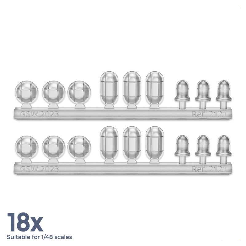 Green Stuff World Resin Bits Large Industrial Lights