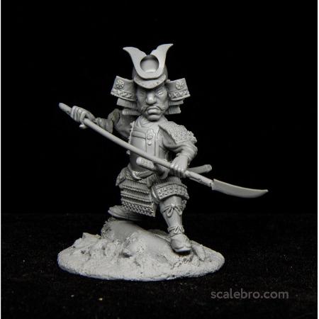 Chibi - Samurai with Naginata 40mm