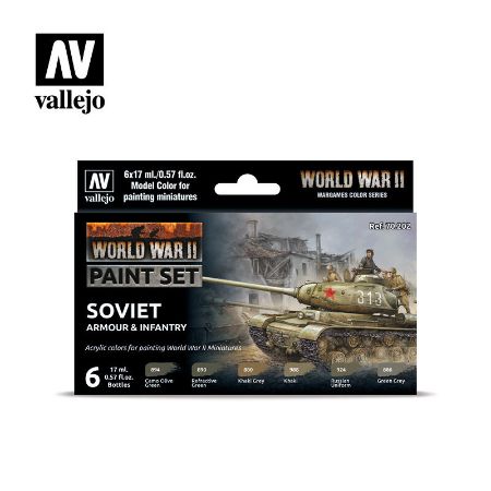 Vallejo - Military WWII Soviet Armour & Infantry Paintset