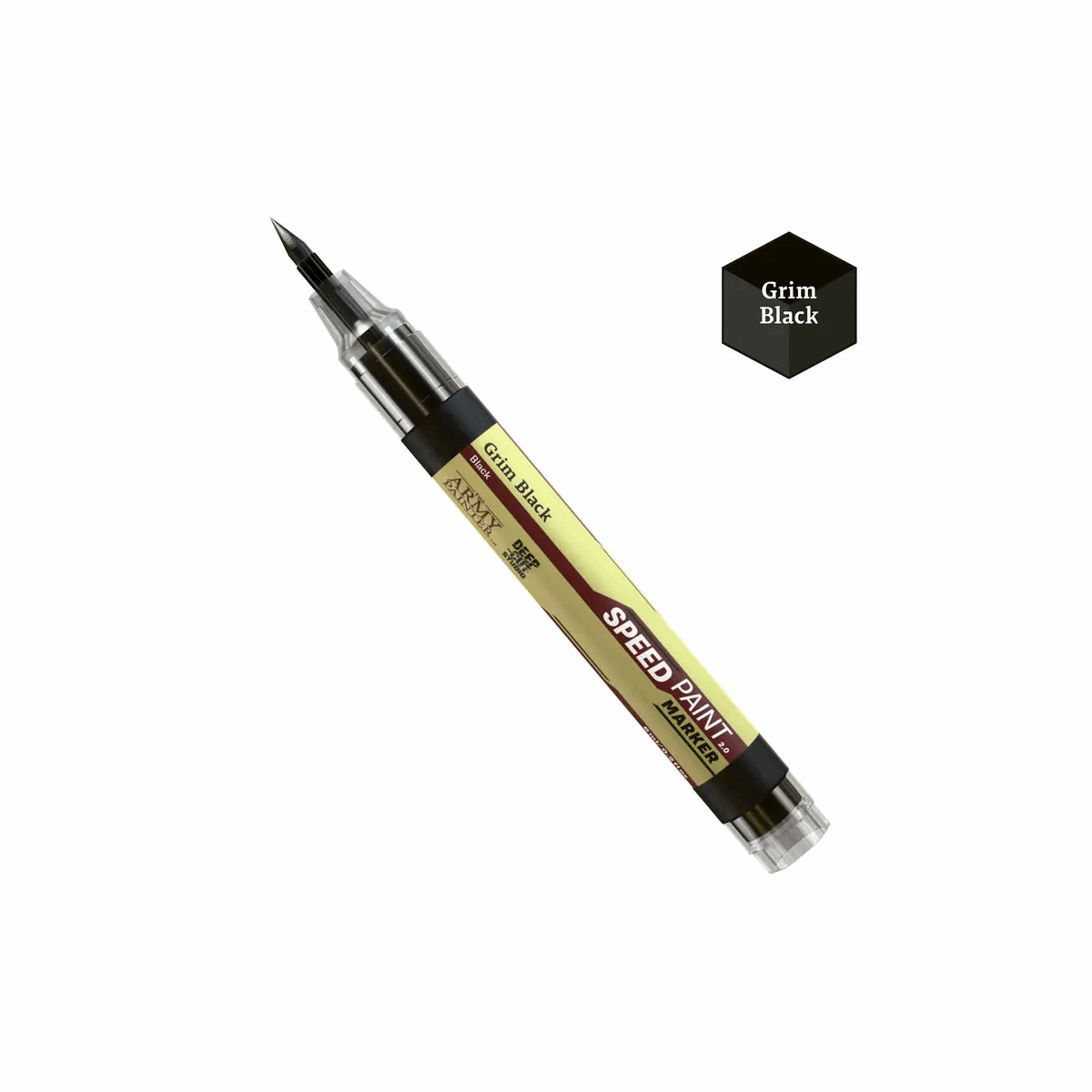 Speed Paint pen with 'Grim Black' color option on a white background
