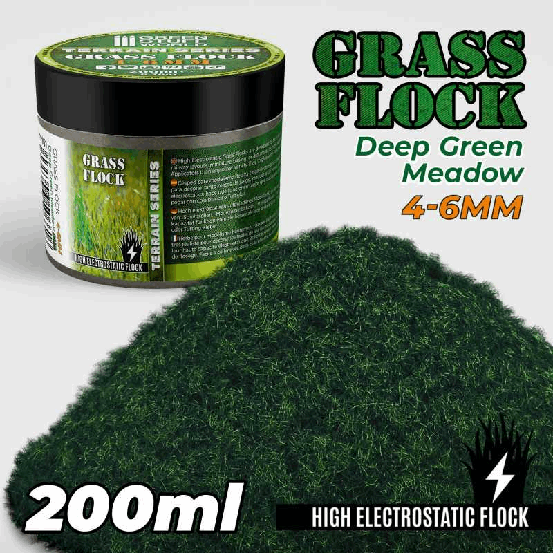 Greenstuff World Deep Green Meadow 4-6 mm Static Grass