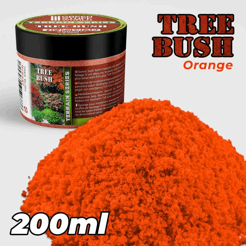 Green Stuff World Tree Bush Clump Foliage Orange