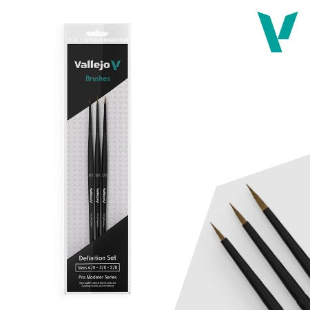 Vallejo - Brushes - Pro Modeler Definition Brush Set