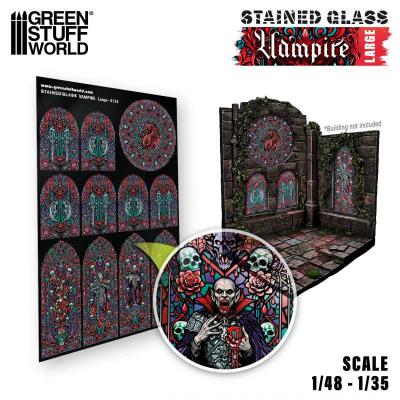 Stained glass vampire large