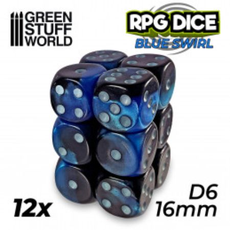 Dice - Greenstuff World - D6 - 16mm - 12pc pack