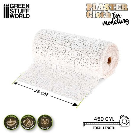 Greenstuff World - Modelling Plaster Cloth 15x450cm