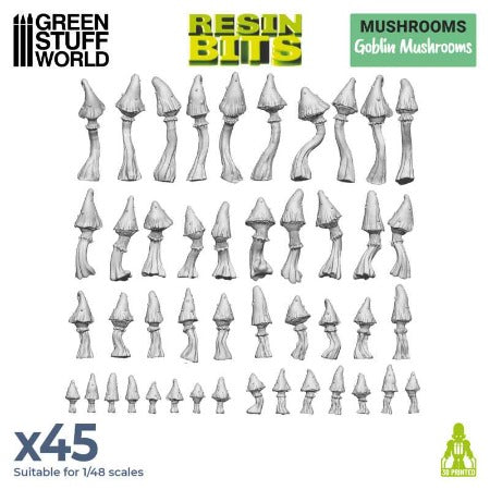 Mushrooms - Resin sets