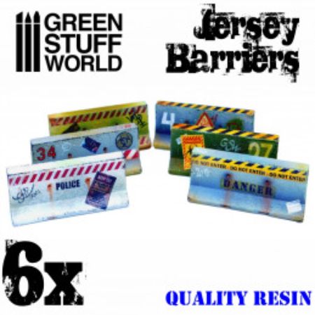 Greenstuff World - Millitair - Barriers Jersey Barriers
