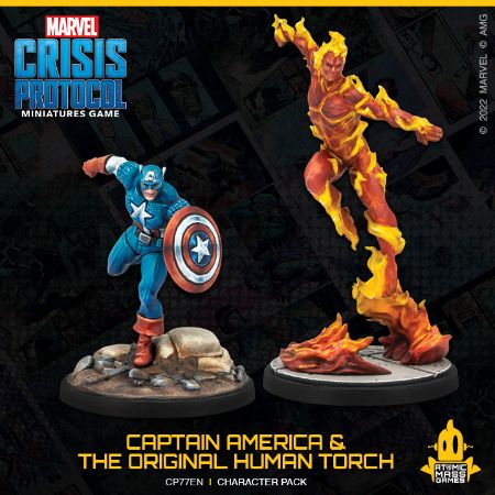 Captain America & the humon torch