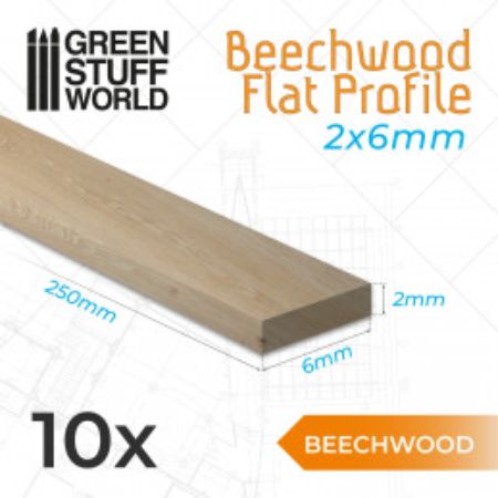 Wood - Beechwood Flat Profiles
