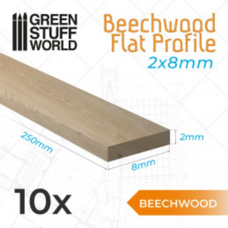 Wood - Beechwood Flat Profiles
