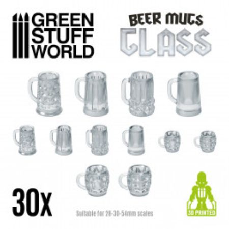 Beer Mugs - transparent resin