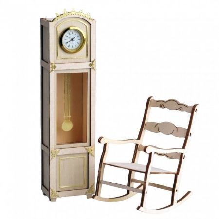 Artesania - Clock and rocking chair