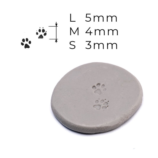 Dog paws Stamp Size L