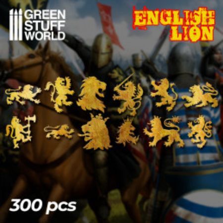 Greenstuff World - Metal - English Lion Symbols
