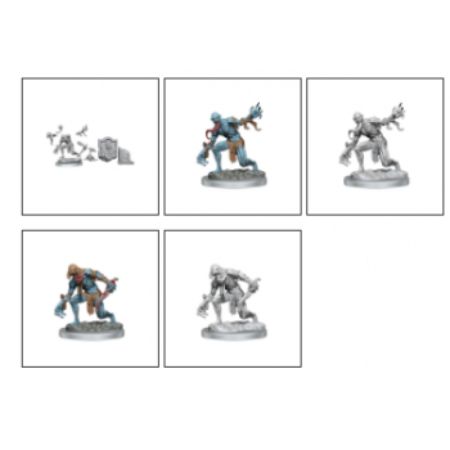 Dungeons & Dragons Frameworks Unpainted Miniatures: Ghast and Ghou