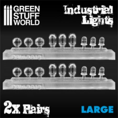 Greenstuff World - Civil - Lights Industrial - Large lights - Transparent resin