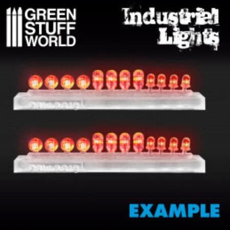 Greenstuff World - Civil - Lights Industrial - Small lights - Transparent resin