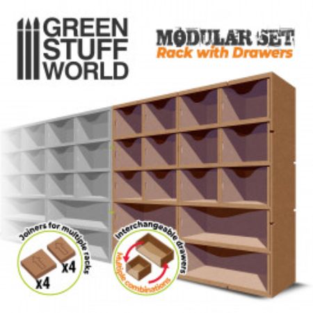 MDF Rack - Vertical rack with Drawers