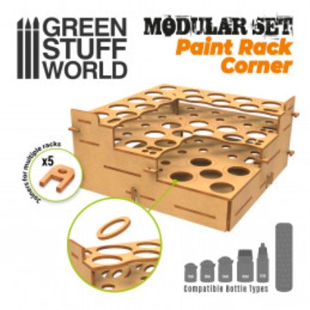 MDF Rack - Modular Paint Rack - Straight Corner