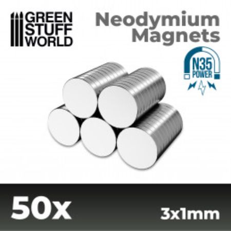 Magnets - Neodymium - N35 -  50 units
