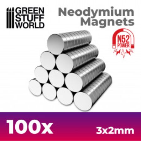 Magnets - Neodymium - N52 - 100 units