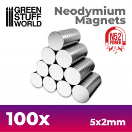 Magnets - Neodymium - N52 - 100 units
