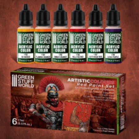 Greenstuff World - Red Paint Set