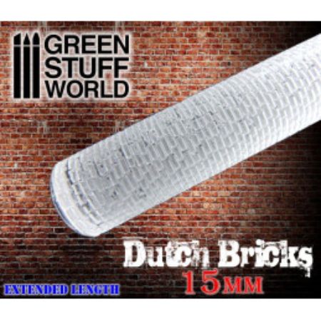 Rolling Pin - Dutch Bricks - 15mm