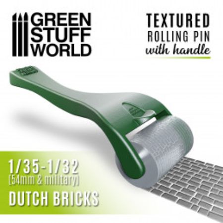 Rolling pin - Dutch Bricks -With Handle