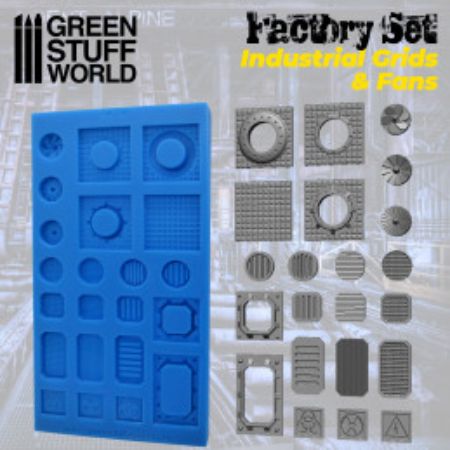 Silicone Molds - Grids and Fans