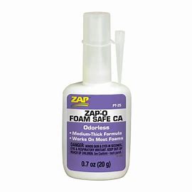 Zap Foam safe glue